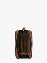 Portemonnee Leder Nat et nin Bruin vintage PIA-vue-porte